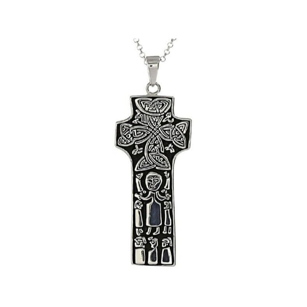 Irish Blessing SS Cross Pendant With 18"chain